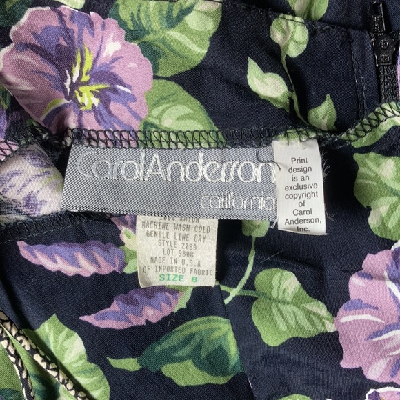 Carol Anderson Calif Gorgeous Vintage Maxi Dress with Woven Straps - Picture 6 of 7